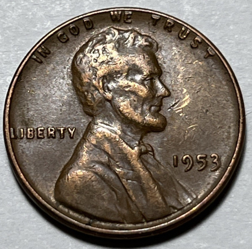 1953 Wheat Penny Error DDO Doubling In Date #2