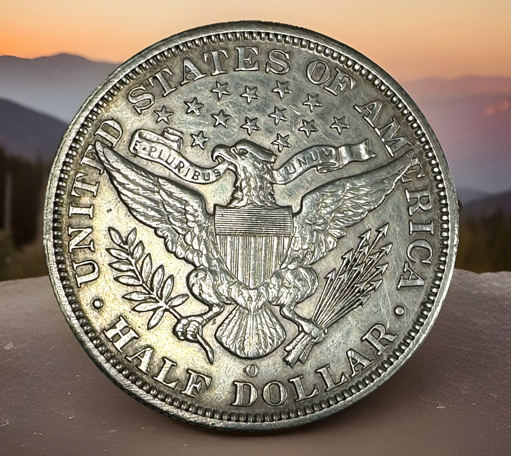 1995o 50c Barber Half Dollar, About Uncirculated