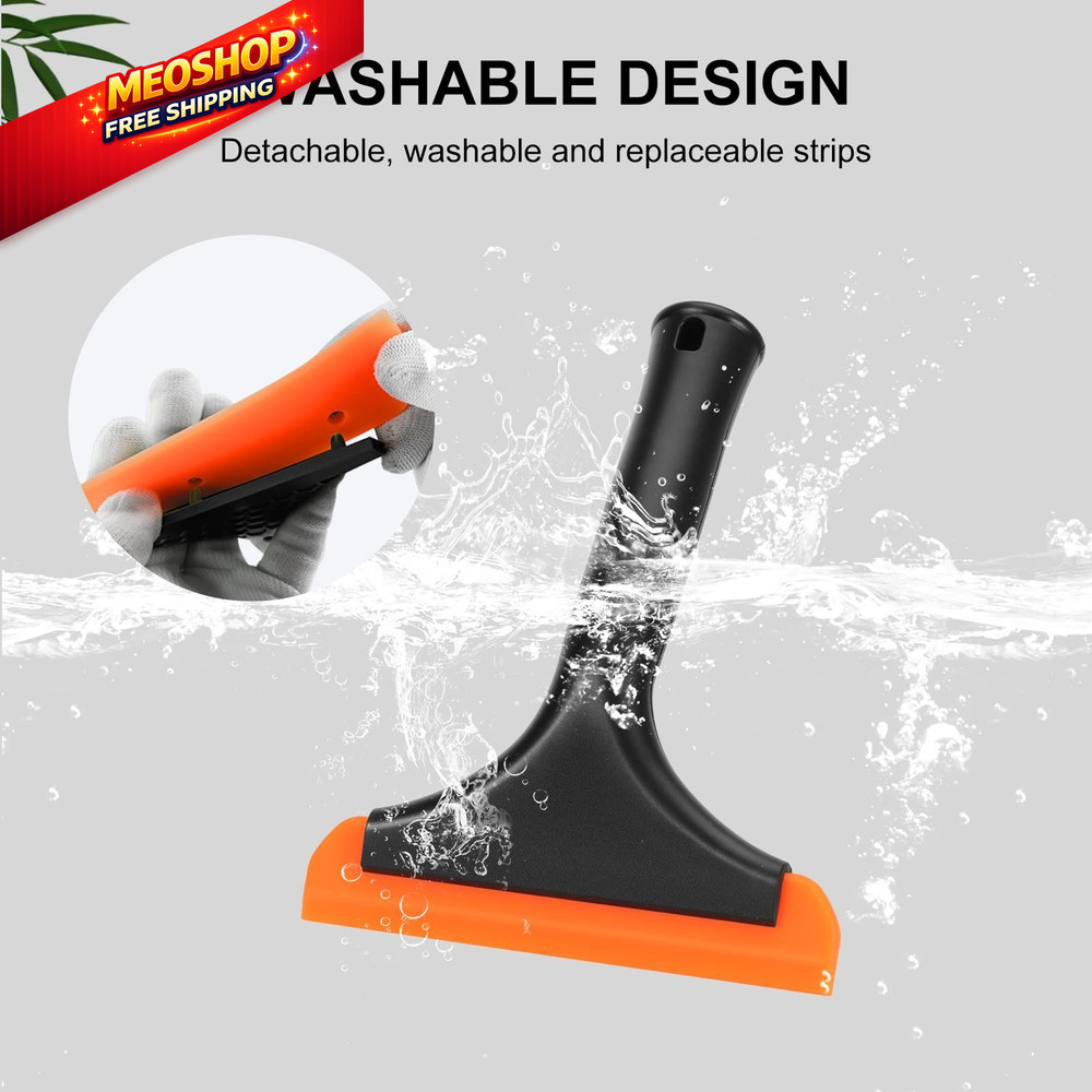 SetSail Shower Squeegee for Glass Doors, Small 1 Pack, Black