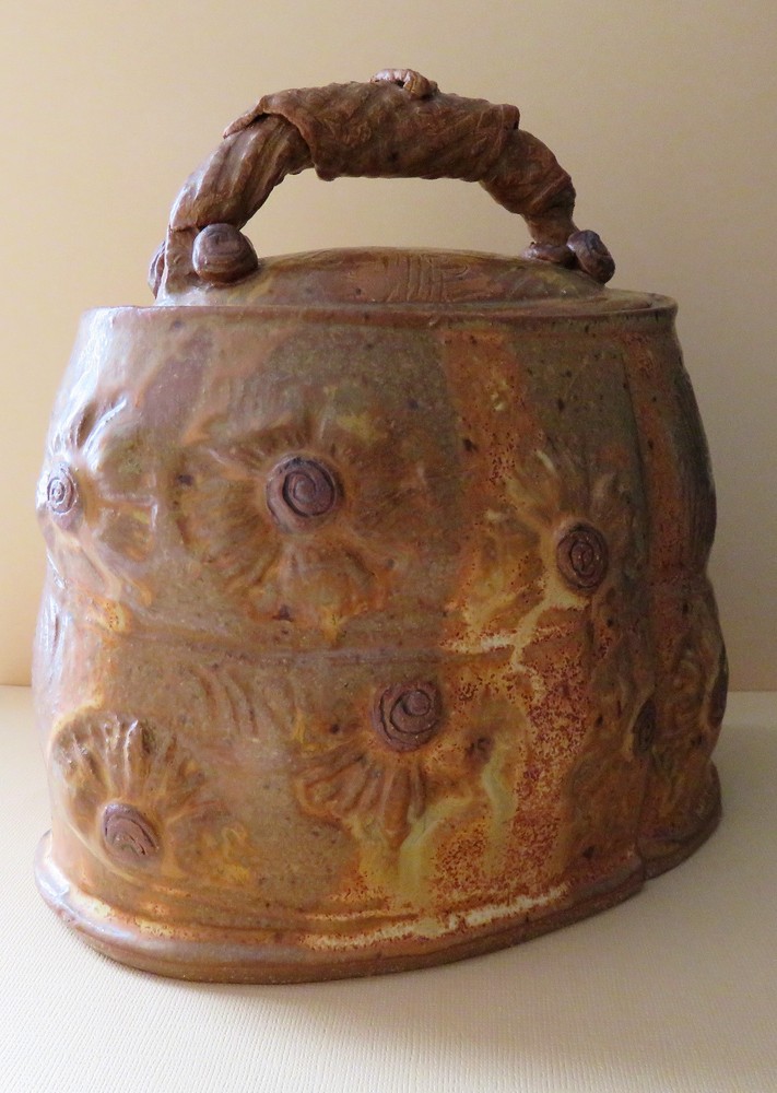 Artisan Crafted Earthenware Cookie / Storage Jar Handbag / Purse by Dudley