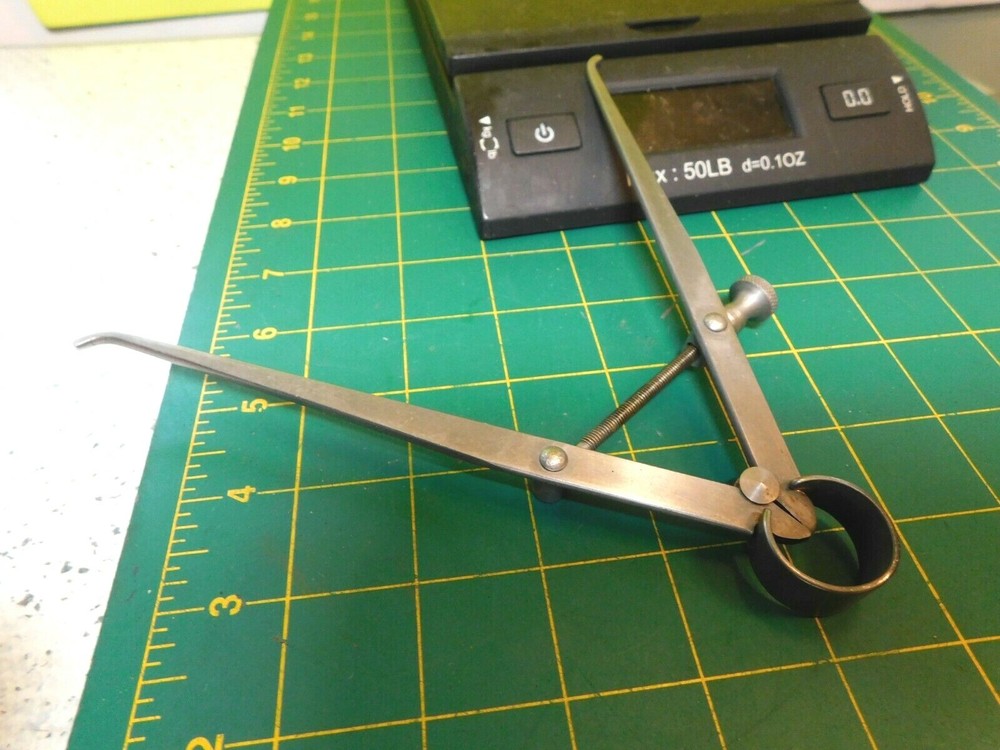 Vtg.Sampson Tool Co.7" Flat Leg Spring Type Inside caliper