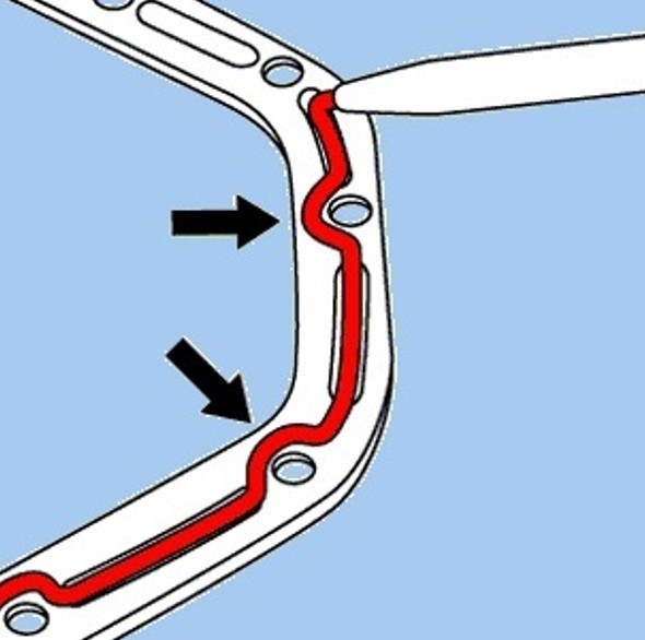 Silicone gasket maker DIRKO HT 70ml -60*/315* GREY ELRING