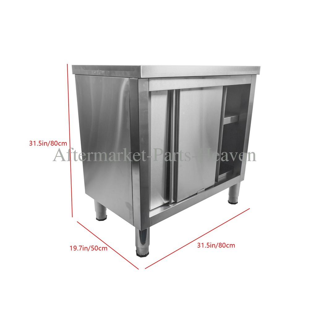 Heavy Duty Workbench Stainless Steel Kitchen Work Table Storage Cabinet for Prep