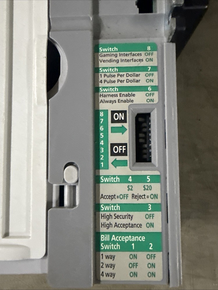 MEI AE 2681 D5 D7 $ Vending Arcade Amusement Downstacker bill acceptor validator