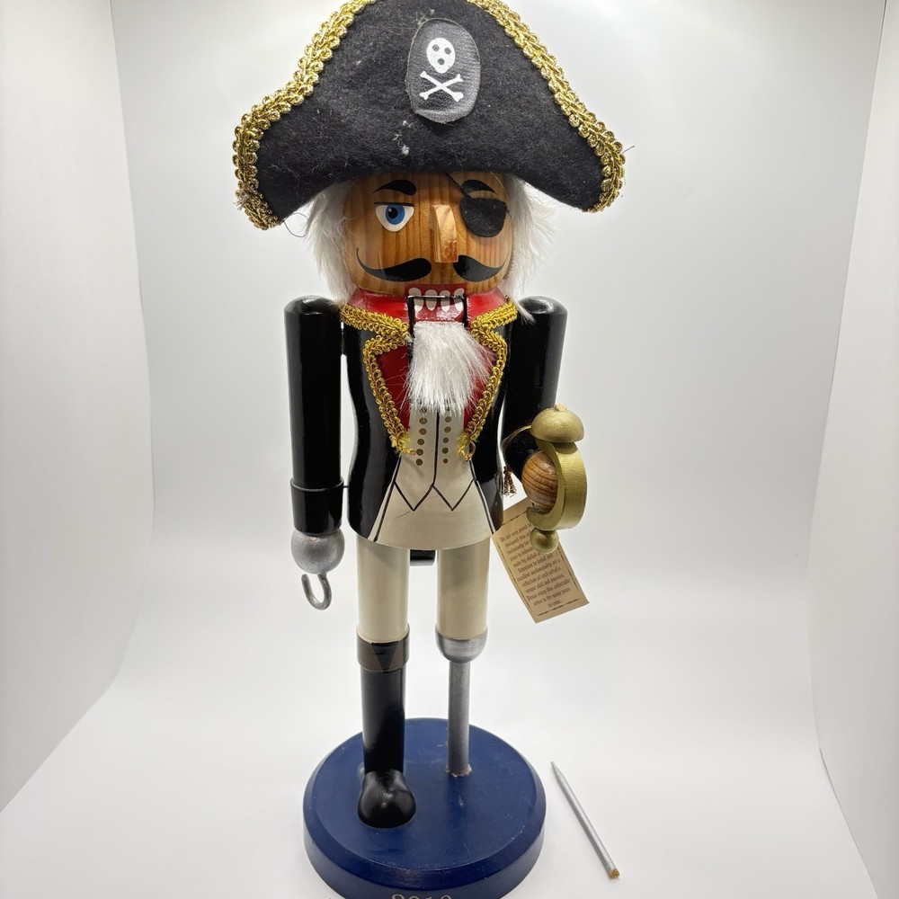 14” Pirate Nutcracker Limited Edition #13549/24498 Christmas Decor READ