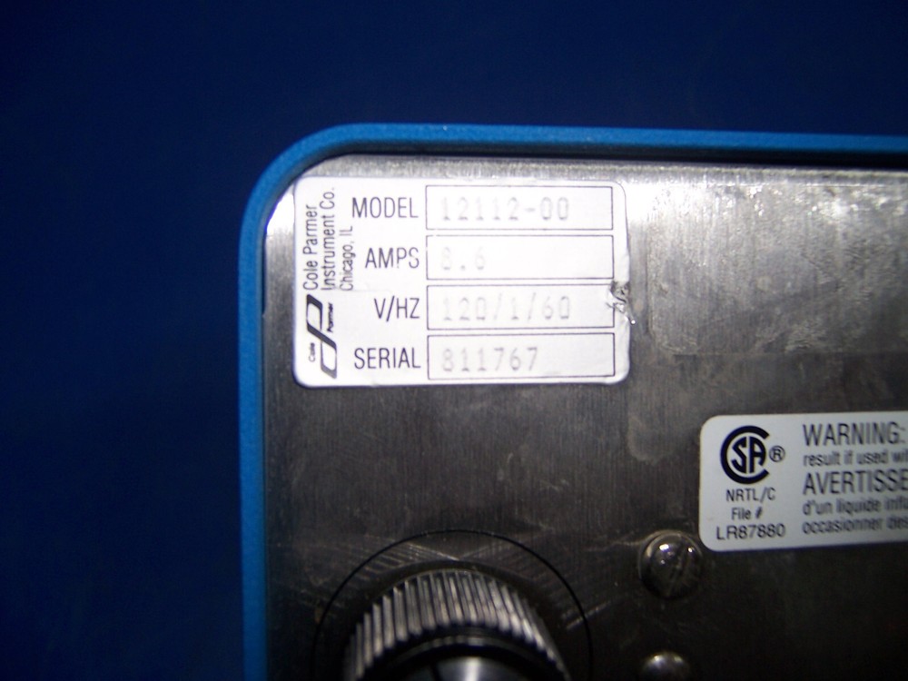 13682 Cole-Parmer 12112-00 poly stat heated circulator