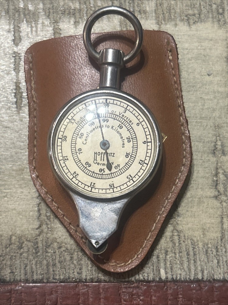 Vintage  Hoffritz 2 Sided German Opisometer Map Measure Tool FREE SHIPPING