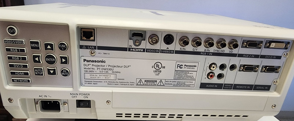 Panasonic LCD Projector PT-EW530 WXGA LCD Projector