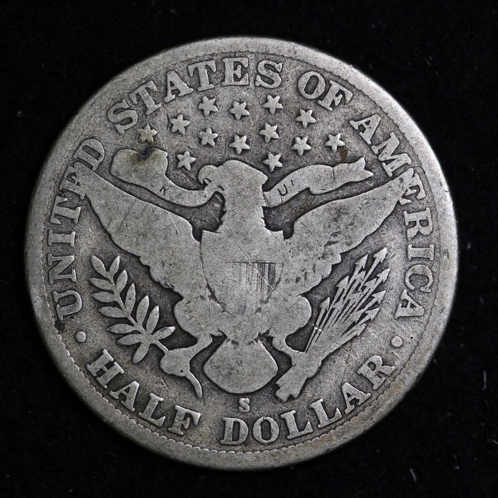 1907-S Barber Silver Half Dollar BO51