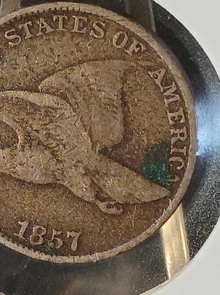 1857 Flying Eagle Cent 1c F-VF
