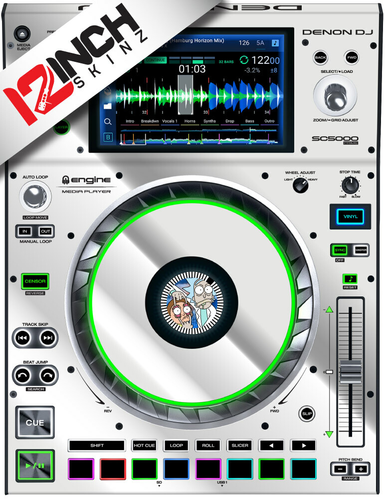 Denon SC5000/5000M Prime Skin (Pair) Mirror Silver