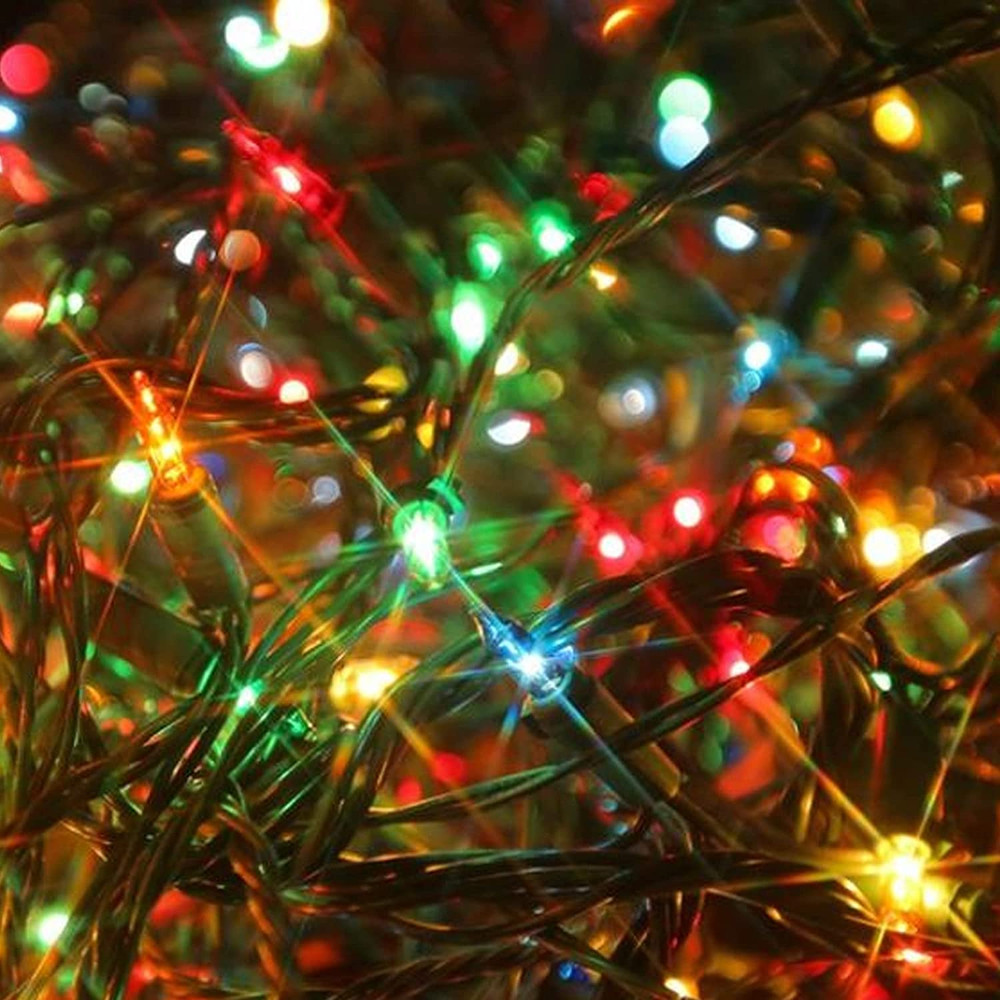 Multi-Colored Christmas Mini String Lights, 20FT 100 Count Incandescent Waterpro