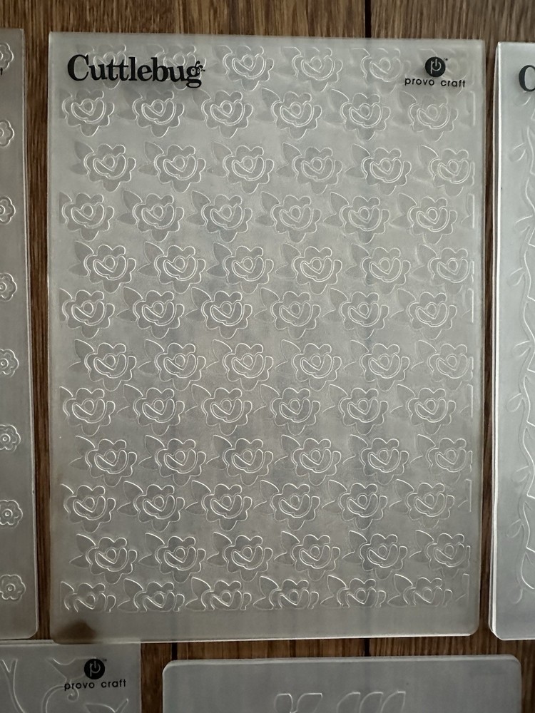 Lot Of 11 Cuttlebug Embossing Folders