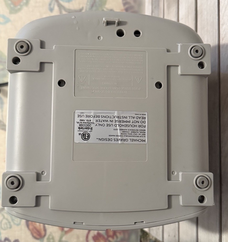 Michael Graves Design 12-Cup Programmable Coffee Maker CM 4289 Works*