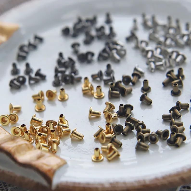 20 PCS 1mm Tiny Eyelet Silver Doll Clothes Shoe Making Supply Craft