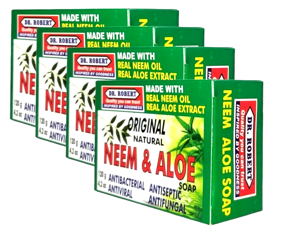 Dr. Robert Original antibacterial Neem & Aloe soap - 4 pack
