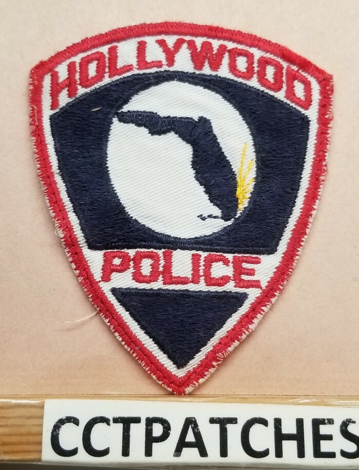 HOLLYWOOD, FLORIDA POLICE CUT EDGE SHOULDER PATCH FL