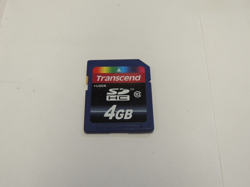 Genuine OEM Transcend 4GB SDHC Memory Card - Class 10