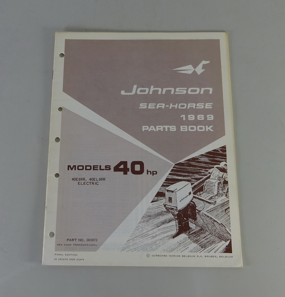 Parts Catalog OMC Johnson Outboards 40 HP Models Stand '69