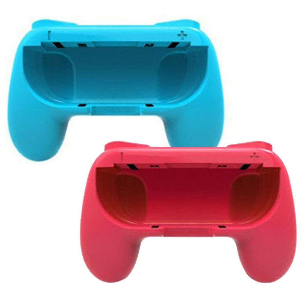 Beastron 2pk Joy-Con Grips Bundle with Nintendo Switch (Red & Blue)