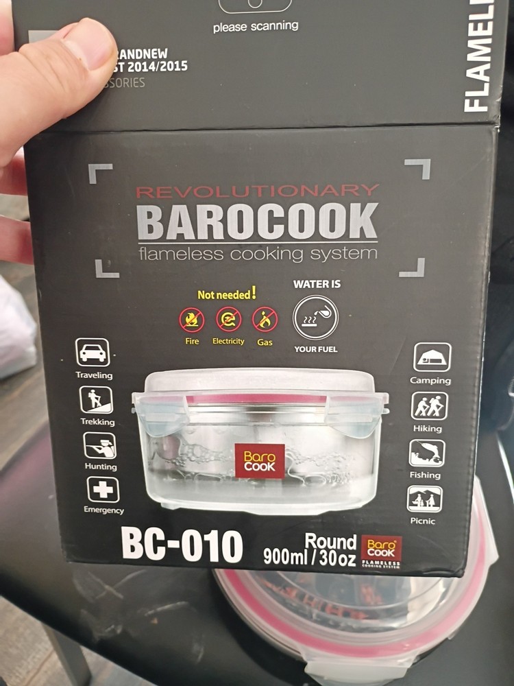 Barocook Rectangular Flameless Cookware System 900ml New