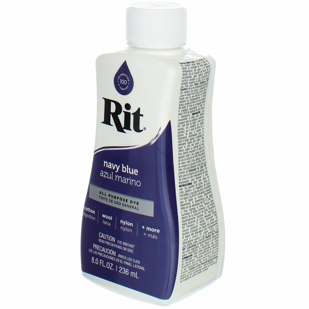 3 Pack Rit All-Purpose Liquid Dye, Navy Blue, 8 fl oz