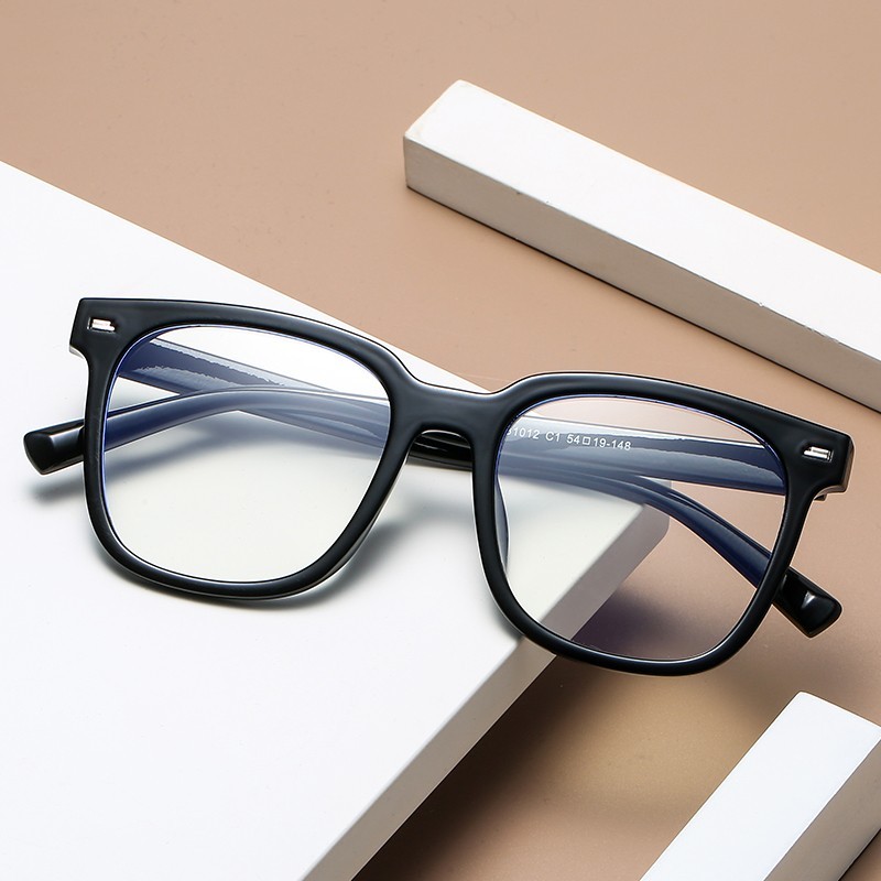 Classic Square Oversized Anti-Strain Computer Gaming Blue Light Blocker Glasses