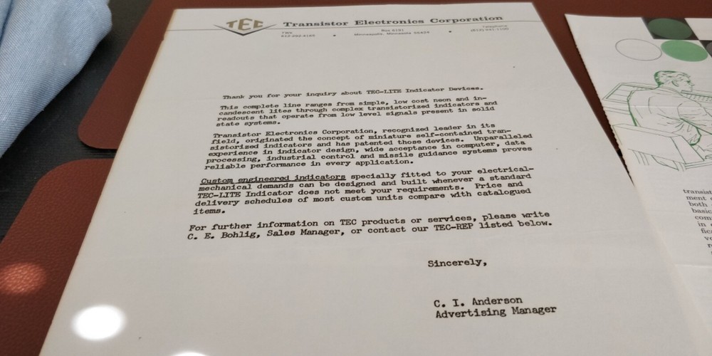 1962 TEC Lite Indicating Devices ~ Short Catalog ~ Transistor Electronics Corp