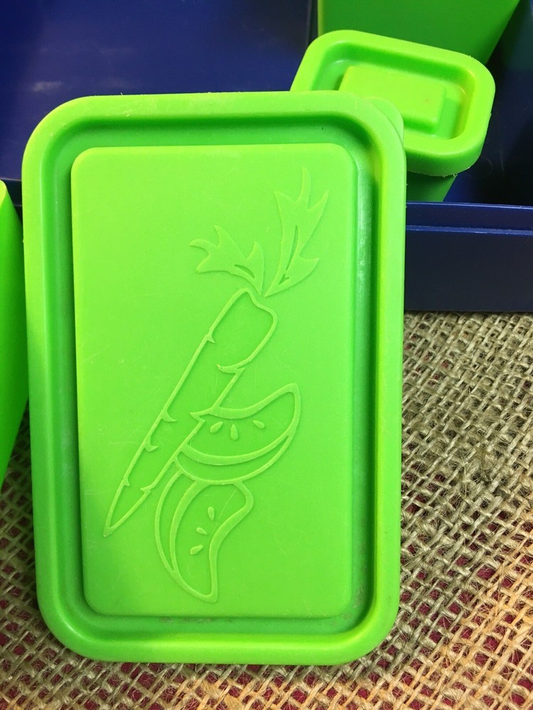 Blue Bento-Ware Laptop Lunches Lunch Box With Compartments