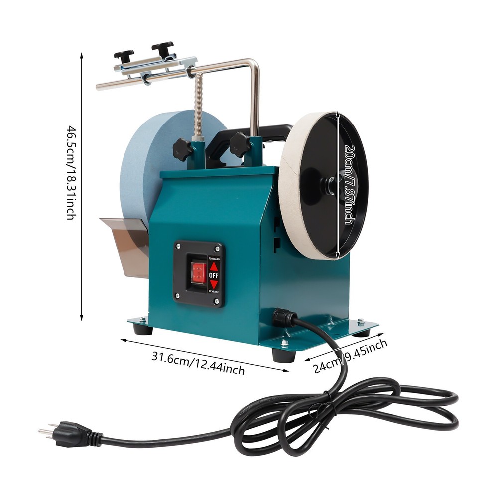 Electric Knife Sharpener Water-cooled Grinding Device &10" Sharpening Stone