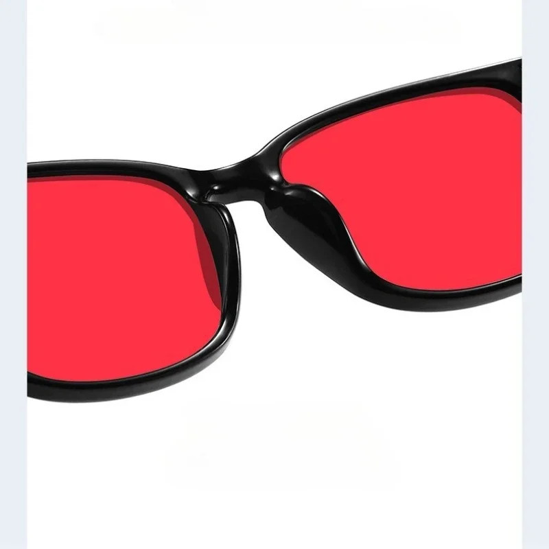 Classic Red Lens Blue Light Blocking Glasses Square Men Better Sleep.