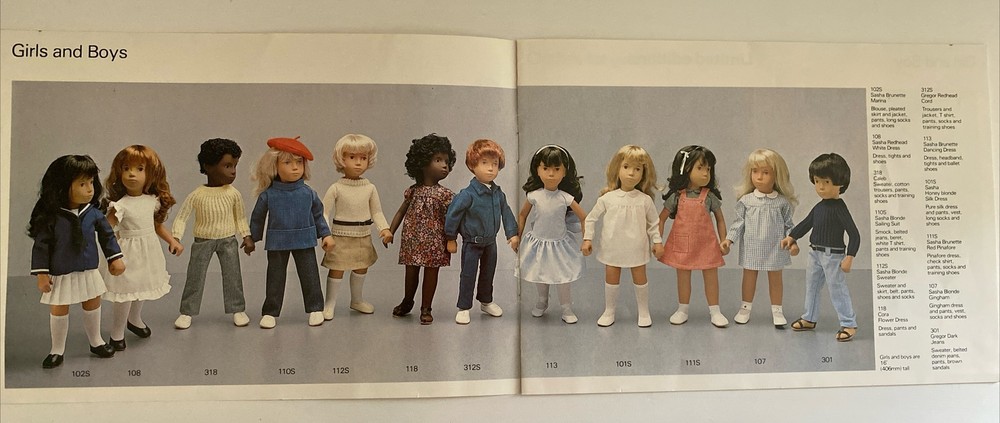 Vintage Sasha Doll Catalogs 1983