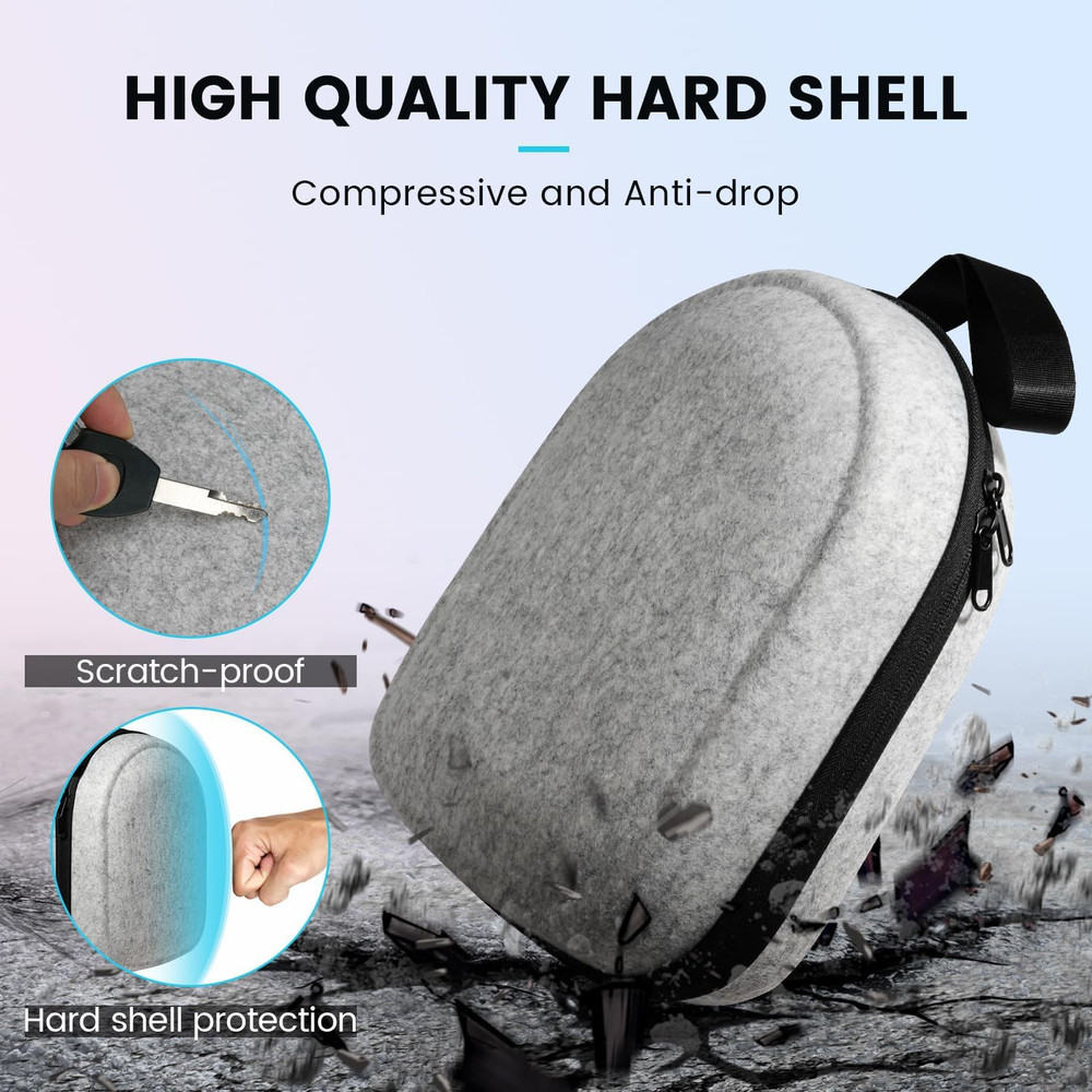 Carrying Case Compatible with Oculus Meta Quest 3S/Quest 3/Quest 2, Apple Vision