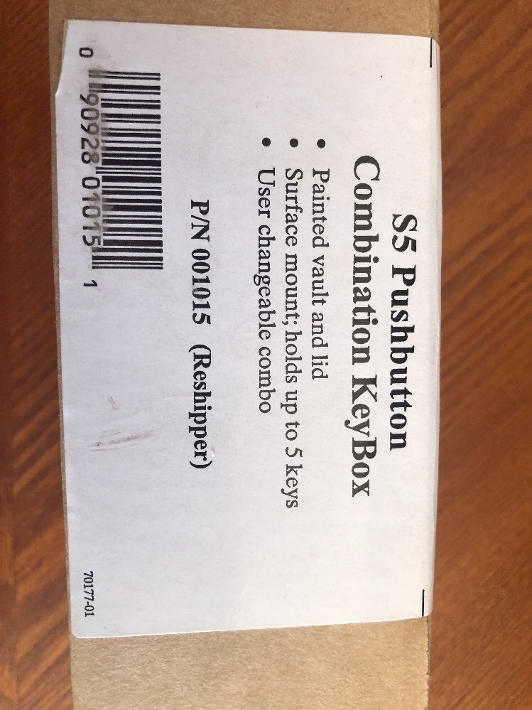 NEW GE Interlogix SUPRA S5 Pushbutton Combination Keybox