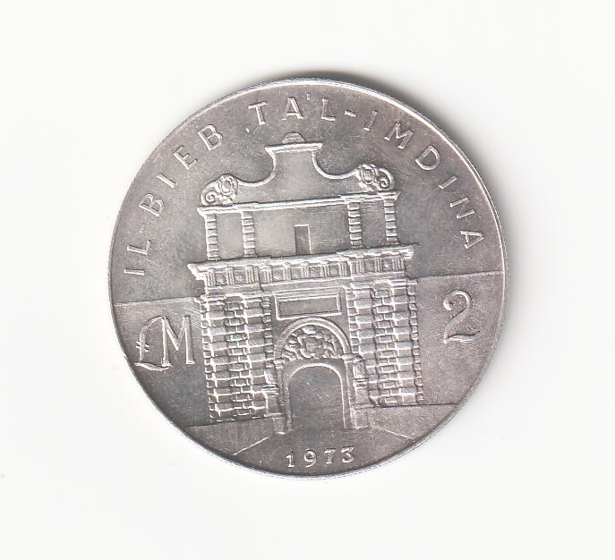 MALTA 2 LIRE 1973