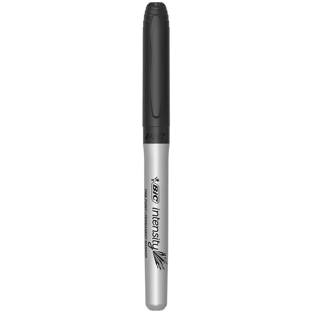 BIC Intensity Permanent Markers, Fine Point, Black, 24-Count