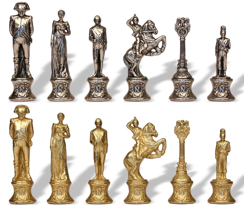 Itafalma Napoleon Metal Chess Set
