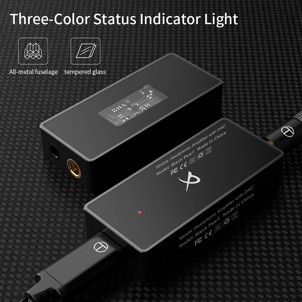 TRN Black Pearl Portable Earphone Power Amplifier HiFi Digital Audio Decoder