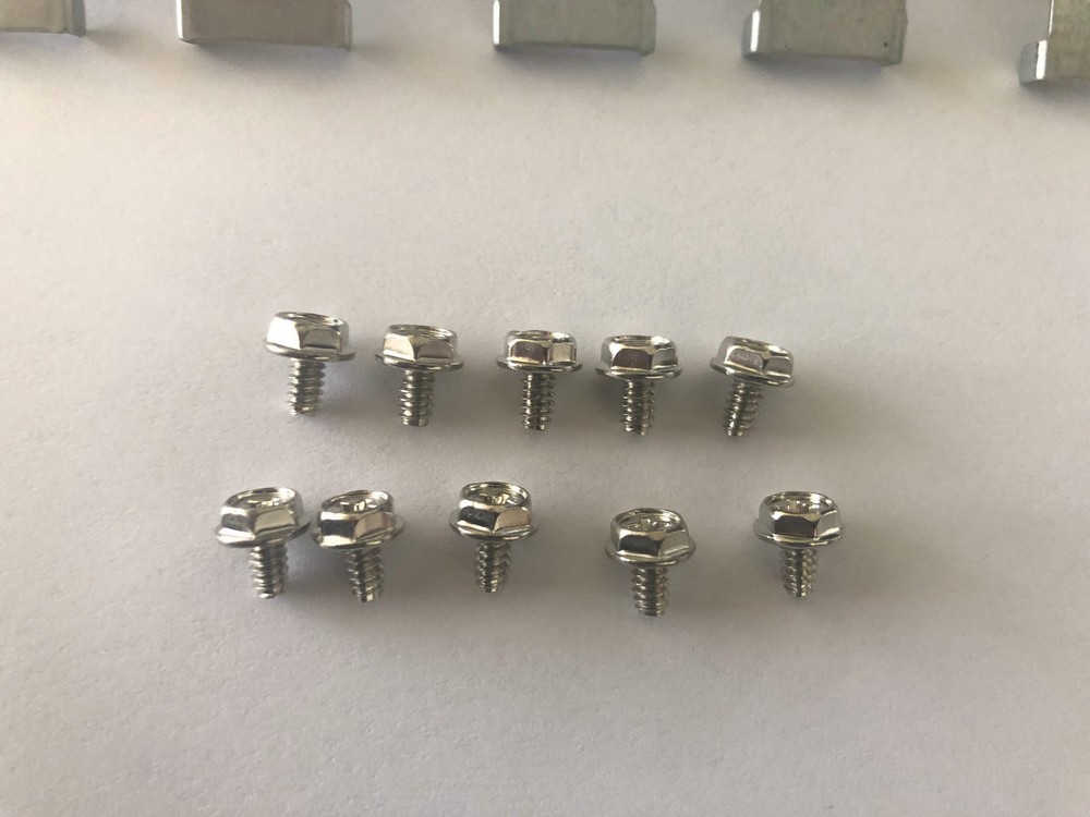 10-pack: Hinge Lock & Screw Kit to Secure Desktop PC Tower Case Side Panel/Cover