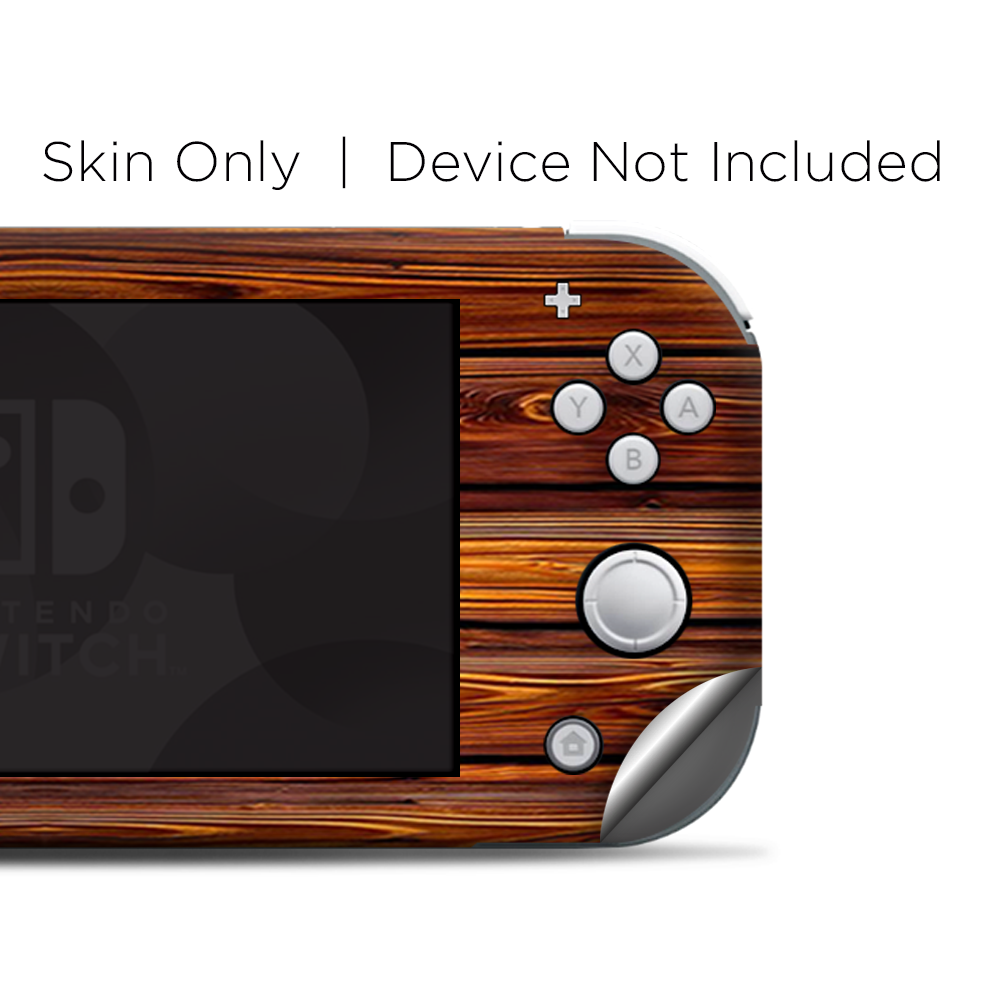 Skins Decals wrap for Nintendo Switch Lite - Red Deep Mahogany Wood Pattern