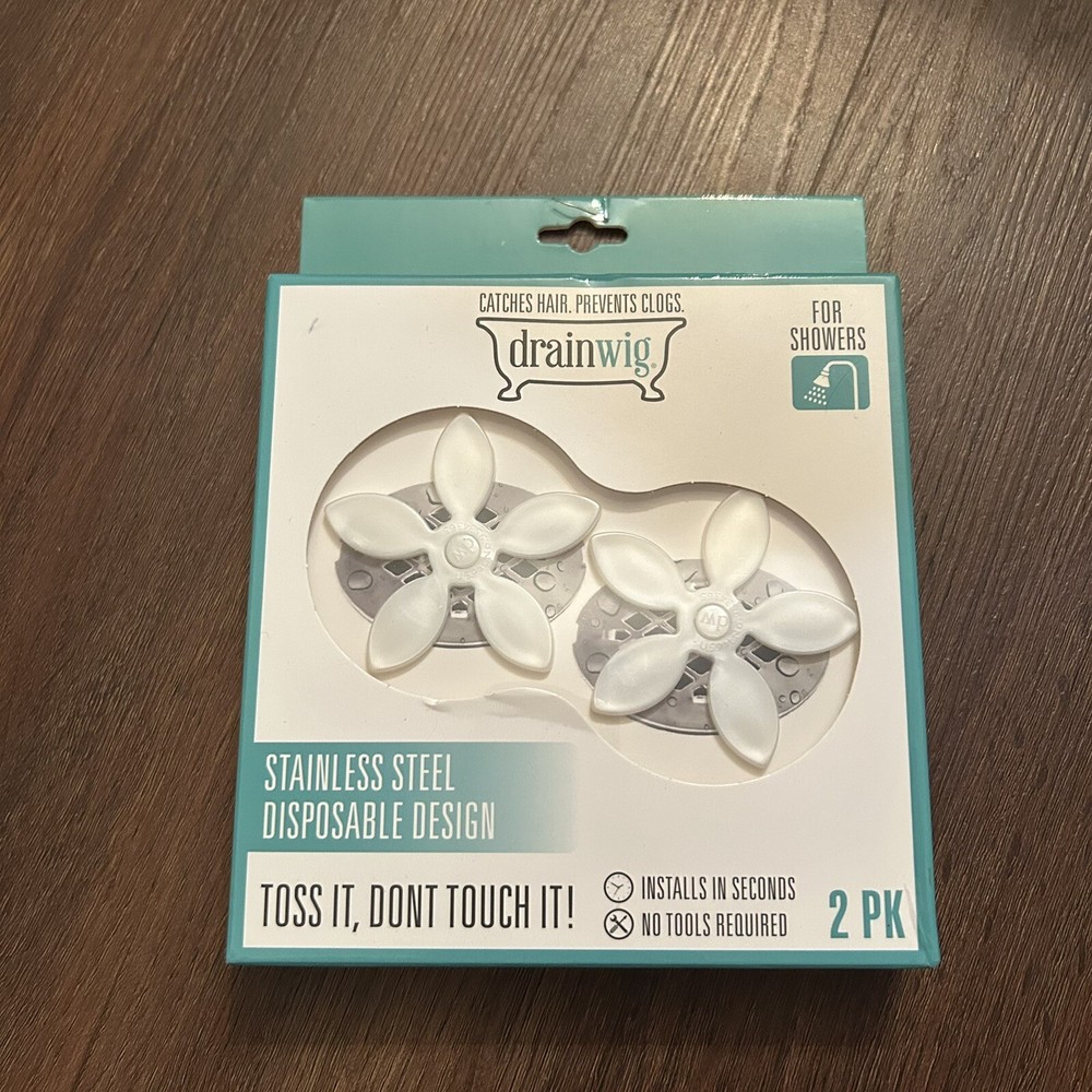 Drainwig Stainless Steel Disposable Design 2 Pack New