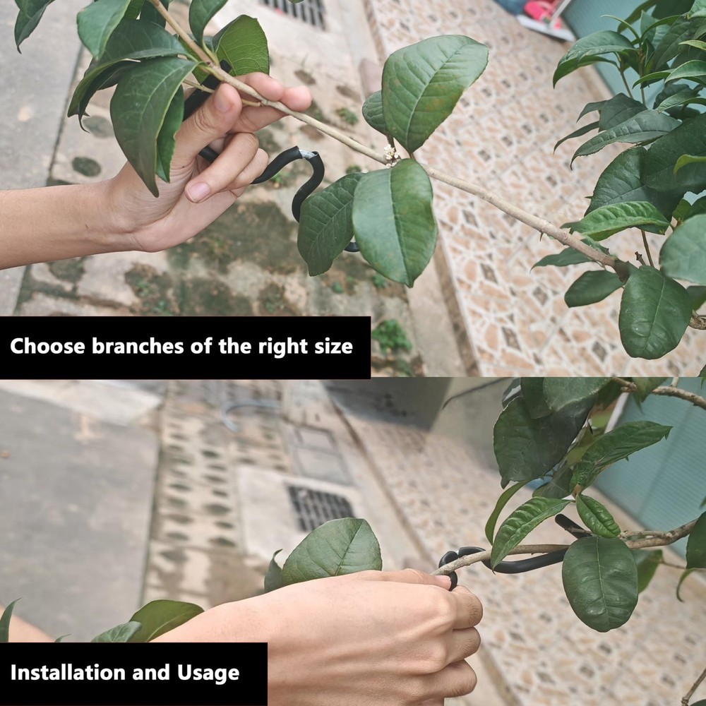 Fruit Tree Limb Spreader 5.1 Inch Plastic Hose Branch Puller Tool 20 PCS