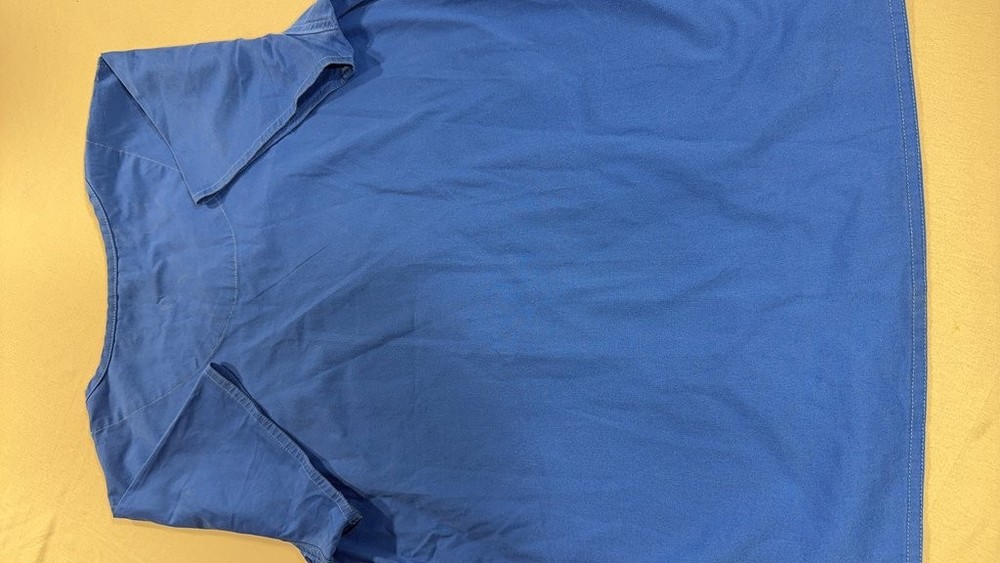 MC2 Blue Scrub Top with Pockets