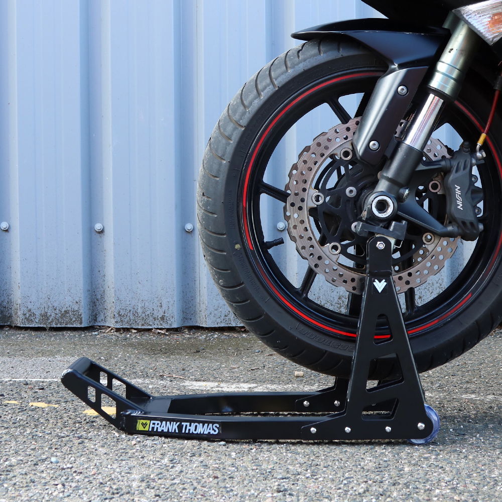 Frank Thomas Aluminium Front Paddock Stand Motorcycle Black