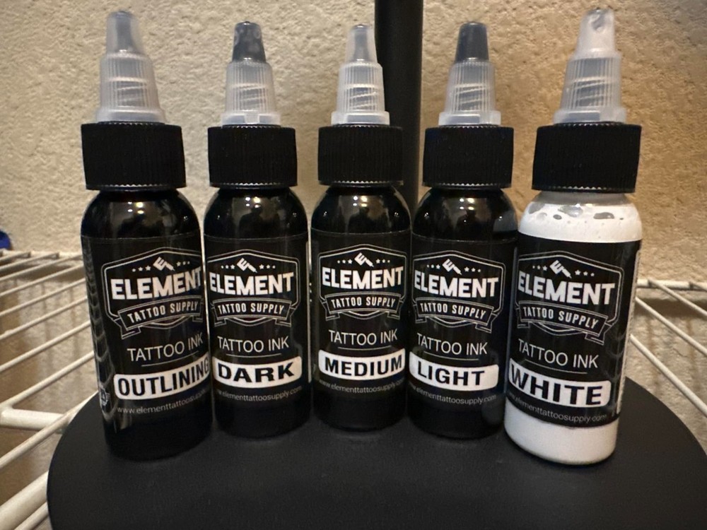 1oz Professional Grade Nighthawk Tattoo Ink - Permanent Black for All Techniques