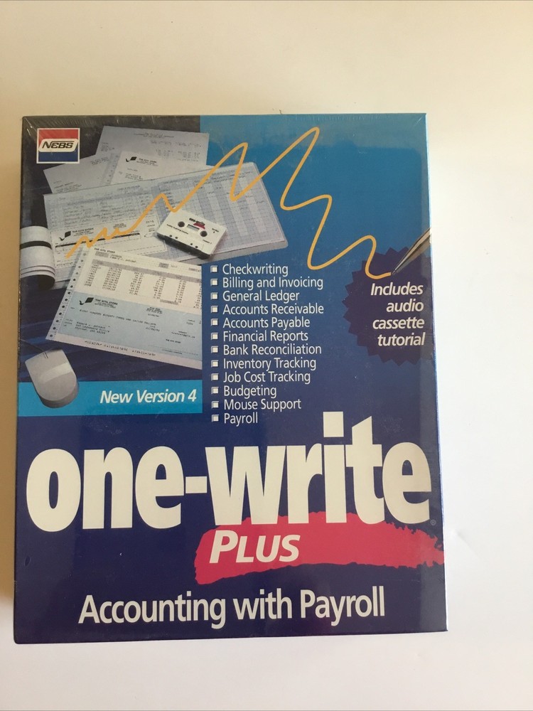 New Sealed One Write Plus Accounting Payroll - Software