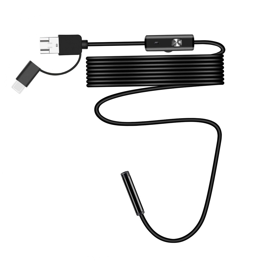 Endoscope 2M 6 LED Borescope Camera for Android USB Type-C 7mm HD Inspection