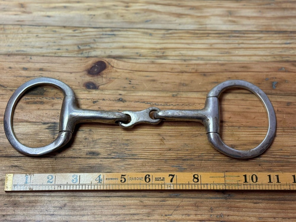 Stainless Eggbutt Snaffle Bit Horse Bit Hunter Jumper Made In England Marked