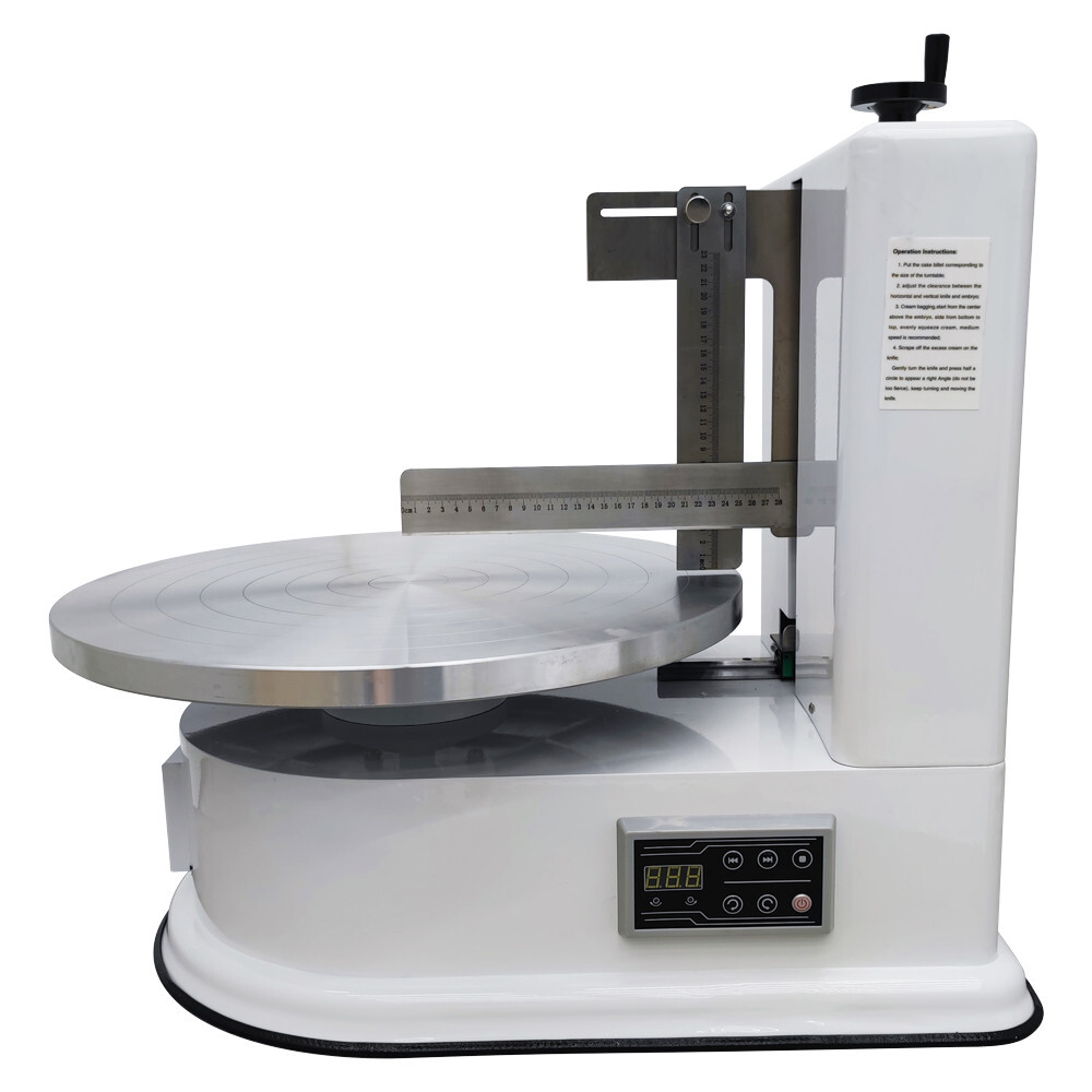 White Automatic Cake Spreading Machine Electric Cake Spreading Machine 110V 60W