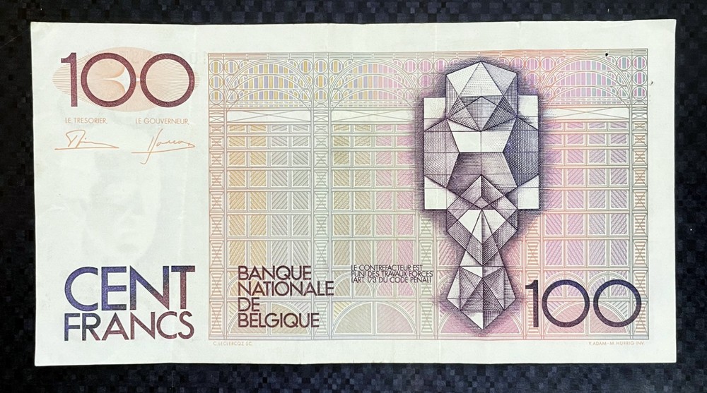 1982 BELGIUM - 100 FRANCS - VF+ - L4